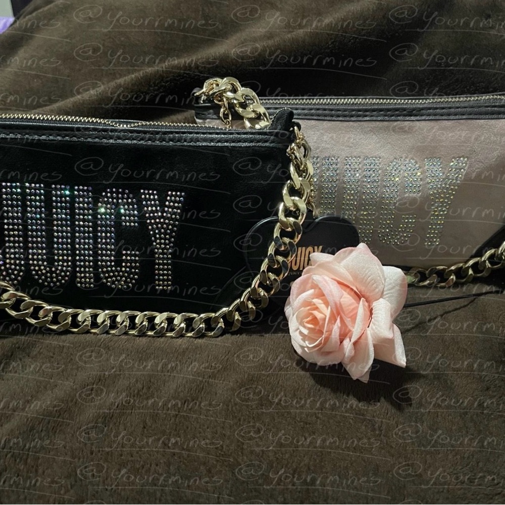 BLACK BAG SOLD Juicy Couture Glitzed Out Shoulder Bag BUNDLE